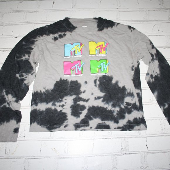 🎶🌈 MTV · Tie-Dye Long Sleeve Tee · Size XS - Picture 1 of 4